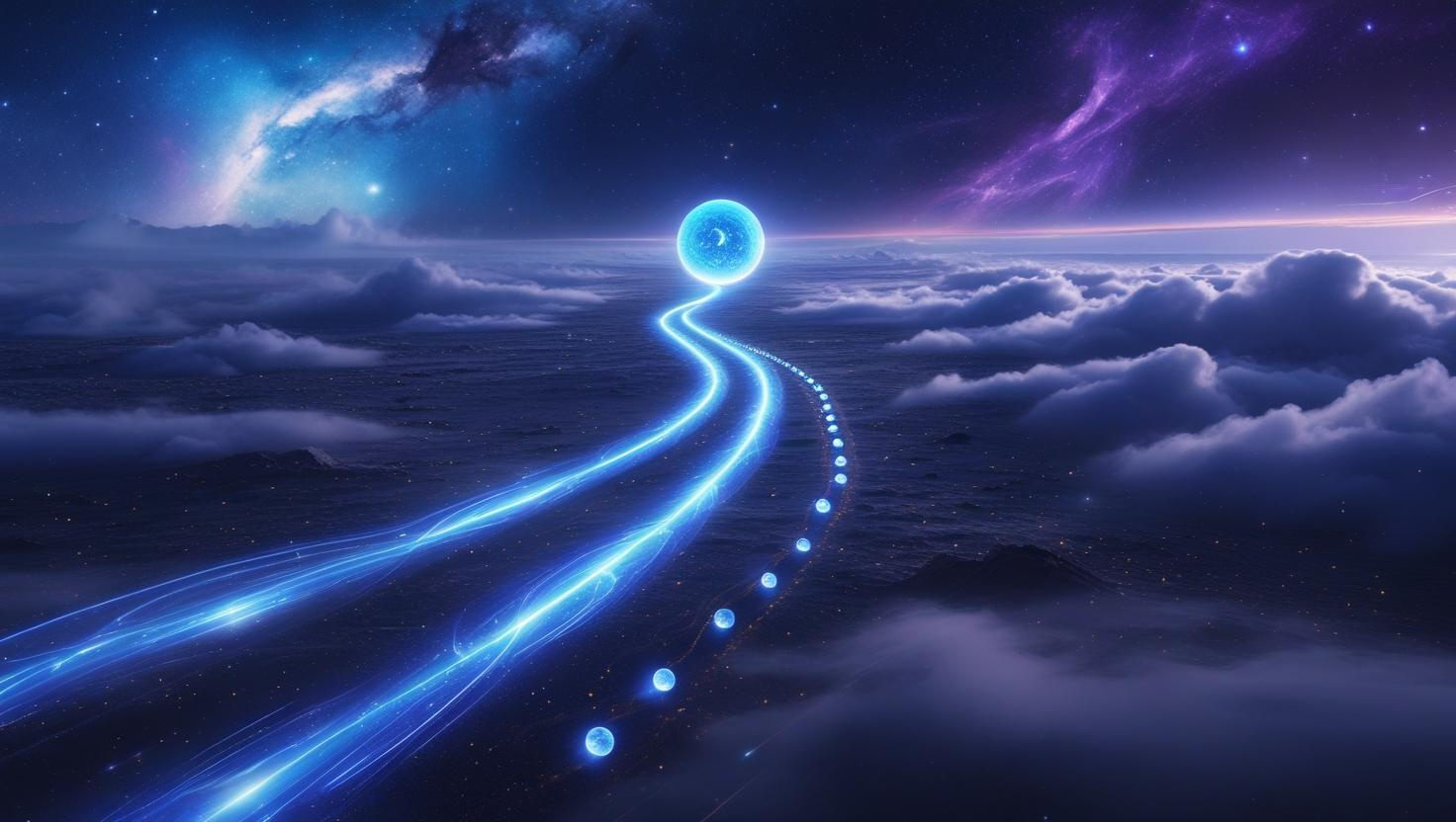 Starry Orbs Background